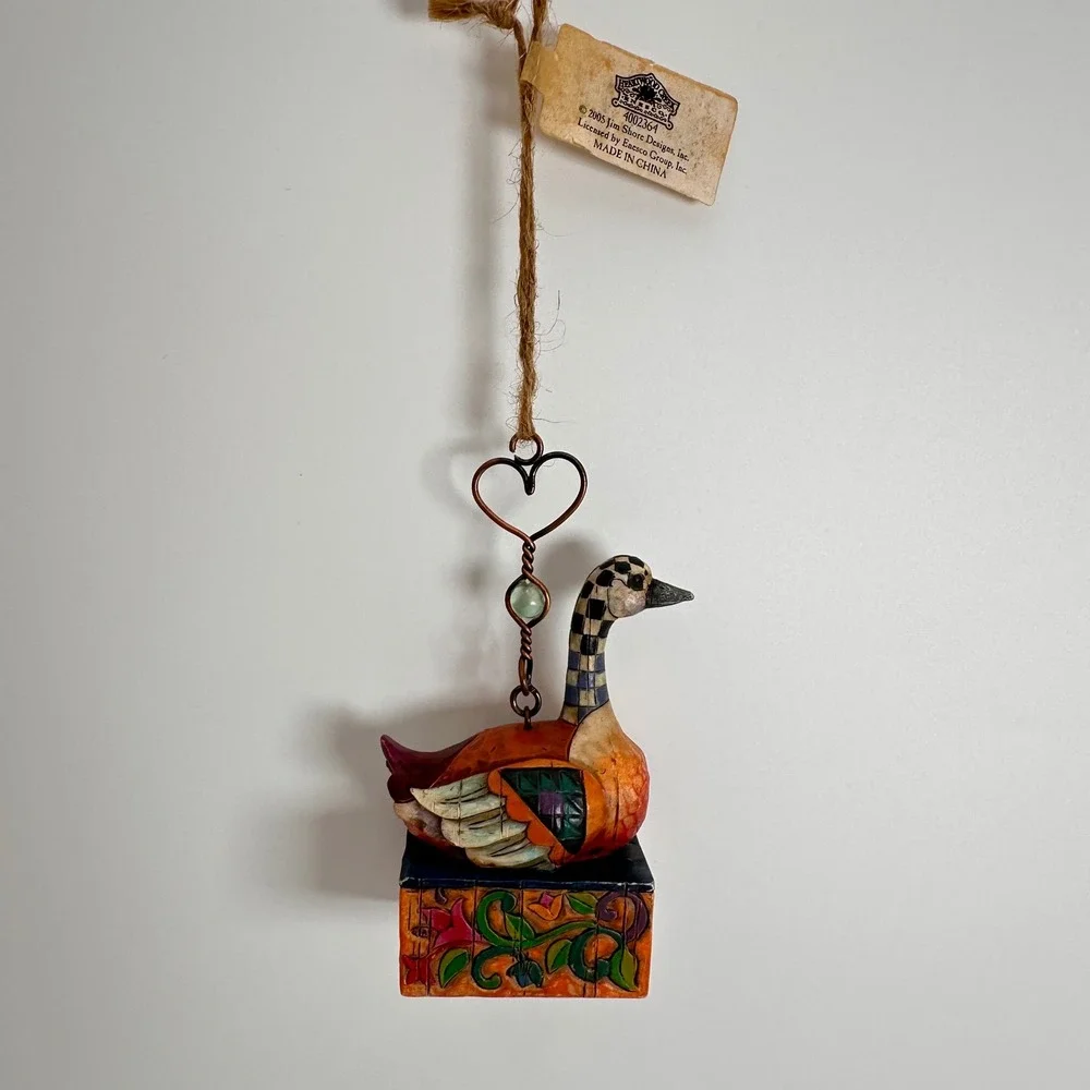 6 Geese Laying Jim Shore Heartwood Creek 12 Days of Christmas Ornament 2005